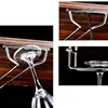 27/35cm Stainless Steel Wine Rack Glass Holder Hanging Bar Hanger Shelf Hanging Rack Under Cabinet Stemware Organizer 5