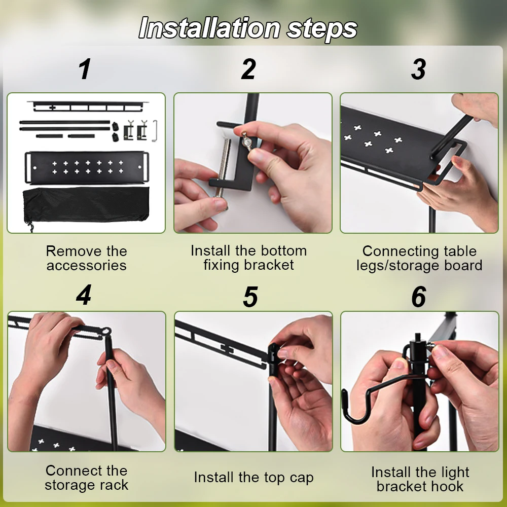 Foldable Camping Storage Rack 4