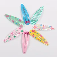 20/40 Pièces Accessoires Cheveux en Alliage pour Enfants, Épingles à Cheveux Motif Animal de Dessin Animé et Fleur, Pinces à Cheveux Gouttelettes, Coiffure et Décoration de Tête pour Filles 6