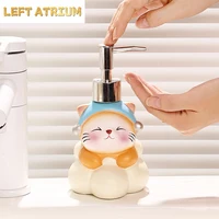 ขวดใส่สบู่เหลว ขวดใส่เจลล้างมือลายแมวเพิร์ล ขวดกดลายการ์ตูนน่ารัก ขวดใส่โลชั่น ขวดใส่แชมพู 2