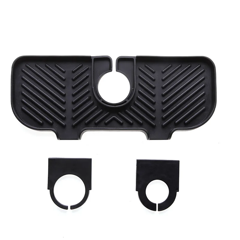 Kitchen Splash Guard Kitchen Sink Pad Kitchen Faucet Pad 1pc Kitchen Silicone Faucet Absorbent Mat Sink Splash Guard Water Draining Pad Countertop Protector Table Cushion for Bathroom