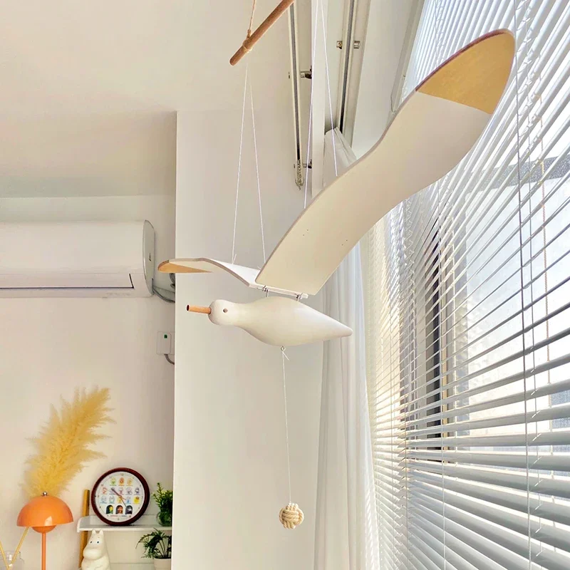 창의적인 벽걸이 파리 갈매기 새 나무 어린이  침실 호텔 아트 드림 캐처 장식, 가족 보육 DIY 도구