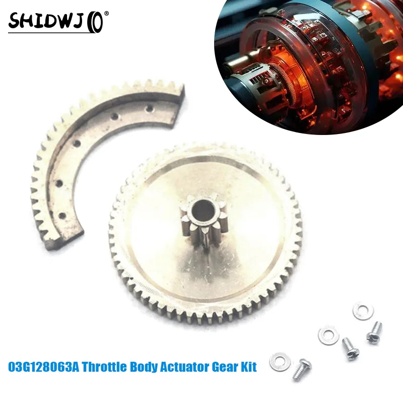 Throttle Gear Kit Metal Throttle Body Actuator Gear Kit Compatible Replacement Parts For Ford Skoda CRTD