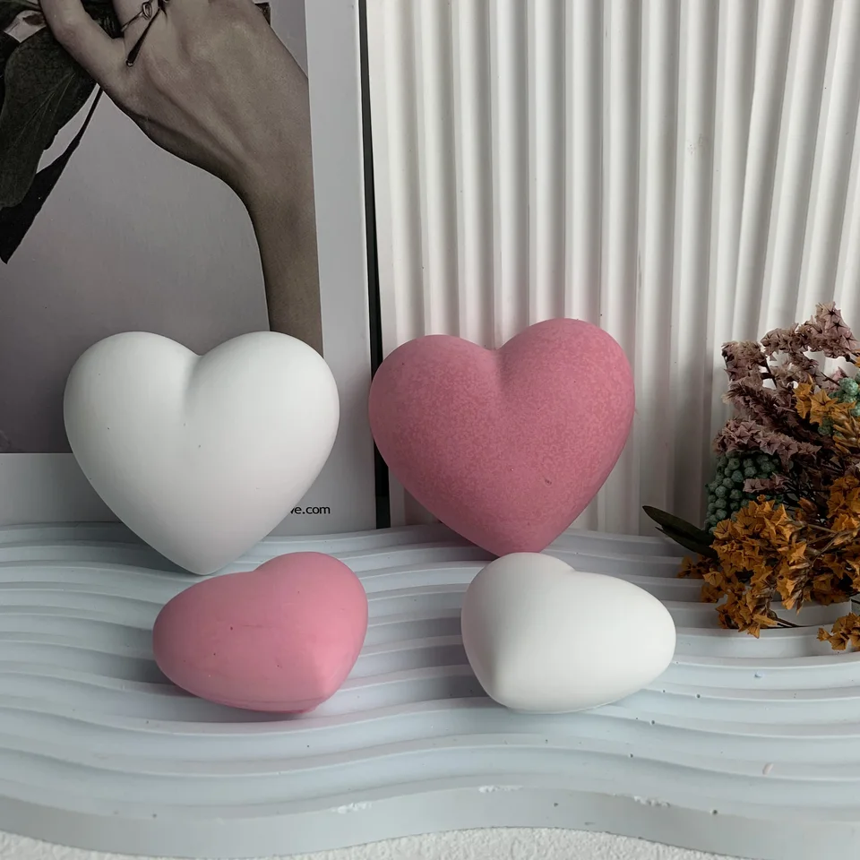 Set 2 Moldes Silicona Corazón + Vaso Y Varillas Mezclar - Reutilizables, Para Hacer Jabón, Velas, Resina O Chocolate