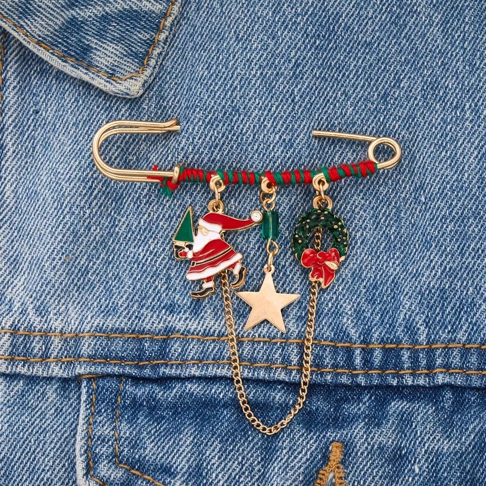 Broche De ángel De Navidad Para Mujer – Diseño De Alce Colorido, Joyería De Moda, Regalo Original Y Lindo