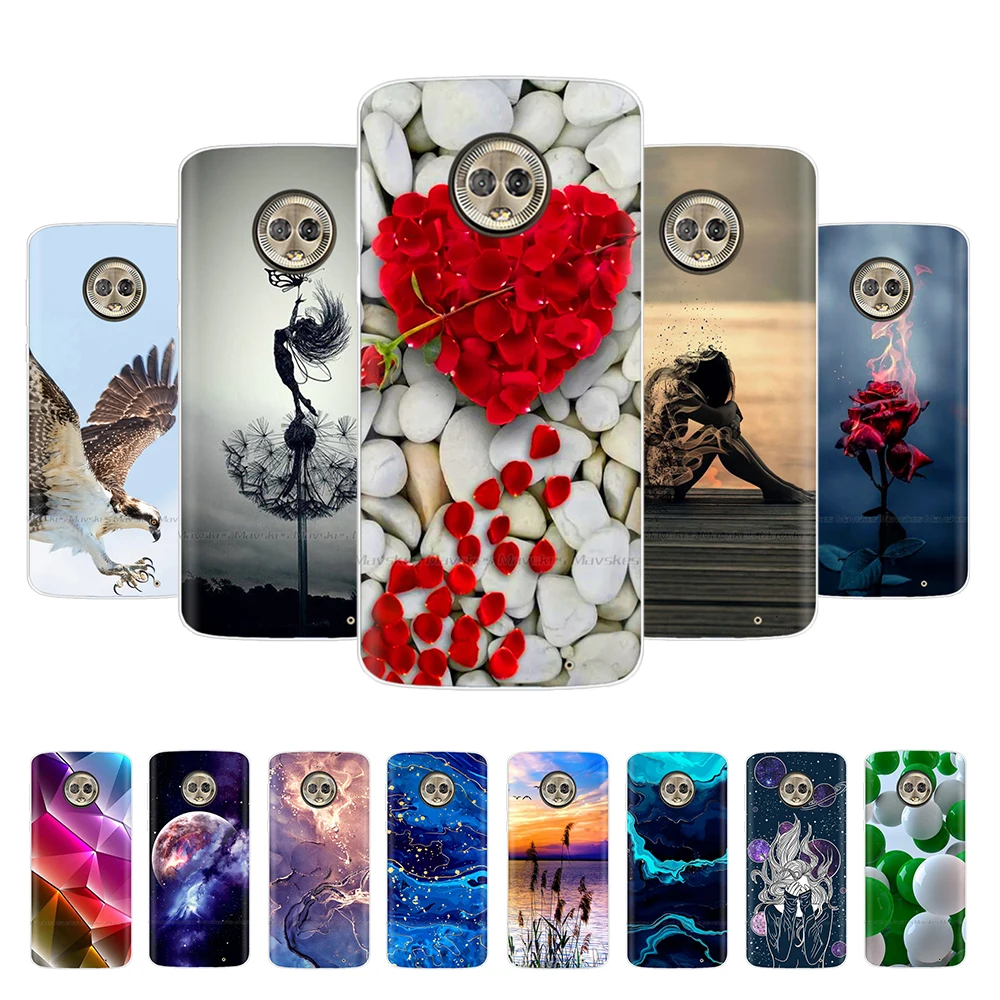 Per Moto G6 Play Case G6 Cute Ginkgo Leaf Soft Silicone Slim Fundas Per Motorola Moto G6 Plus Motog6 G 6 Custodie Posteriori Per Telefono Paraurti