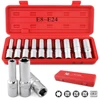 10Pcs Torx E Star Female Bit Sockets Set Hand Tool Kit 1/2" 3/8" 1/4" Drive E8-E24 Repair Tool Socket Wrench Head Sleeve 6