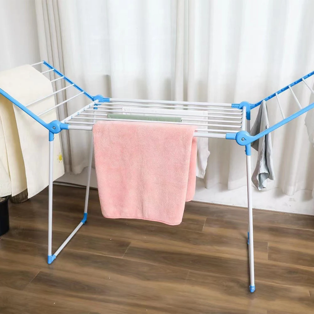 Clothes Drying Rack Multifunction Wing Clothes Airer Windproof Laundry Drying Rack Cloth Dryer Stands for Drying Clothes 6