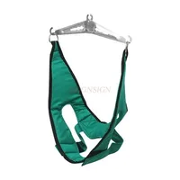 Cervical traction device genuine canvas leather traction belt traction headgear universal cervical traction belt home neck 1