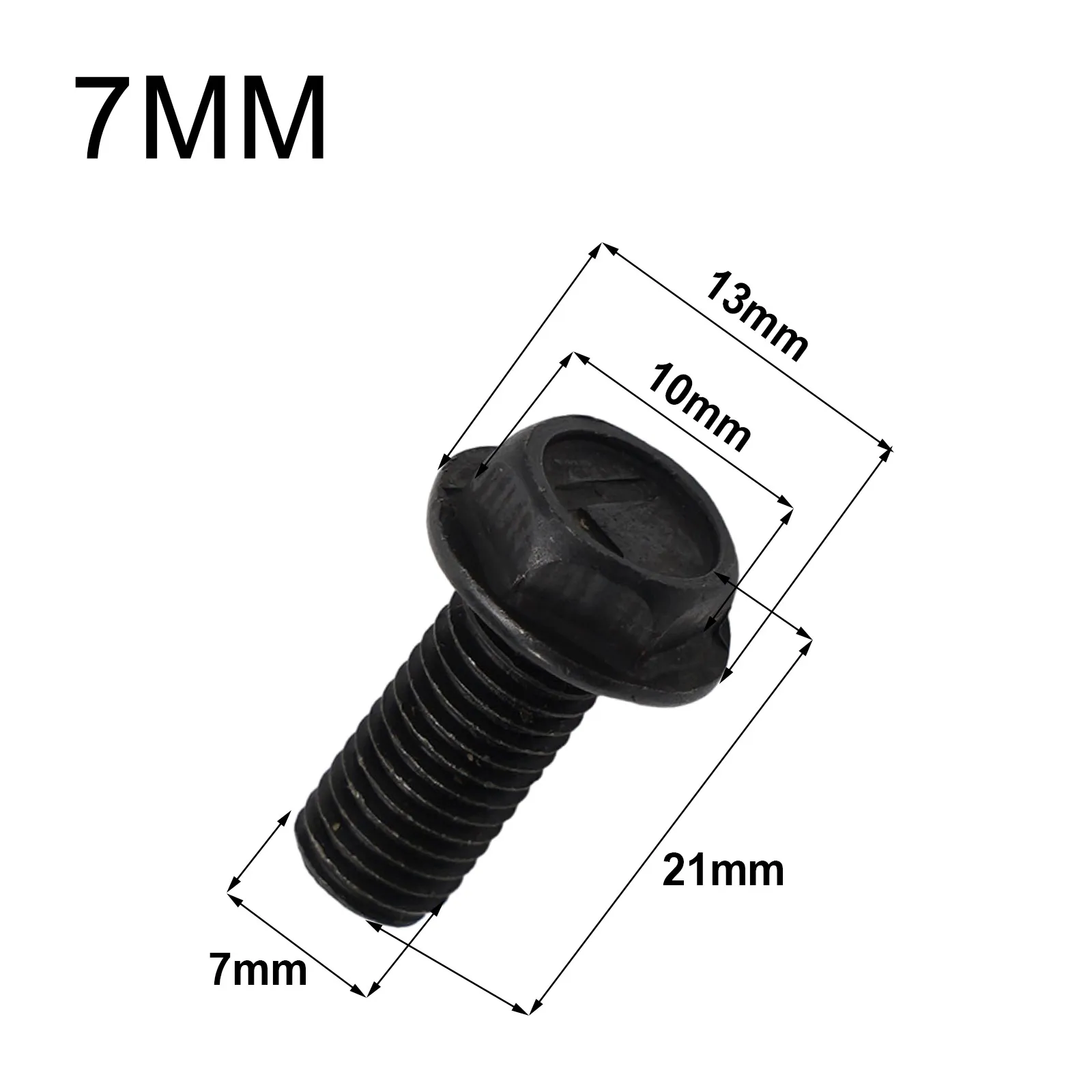 Saw Blade Screw M8 M7 M6 Left Hand Thread Hex Flange for Cutting Machine 10pcs