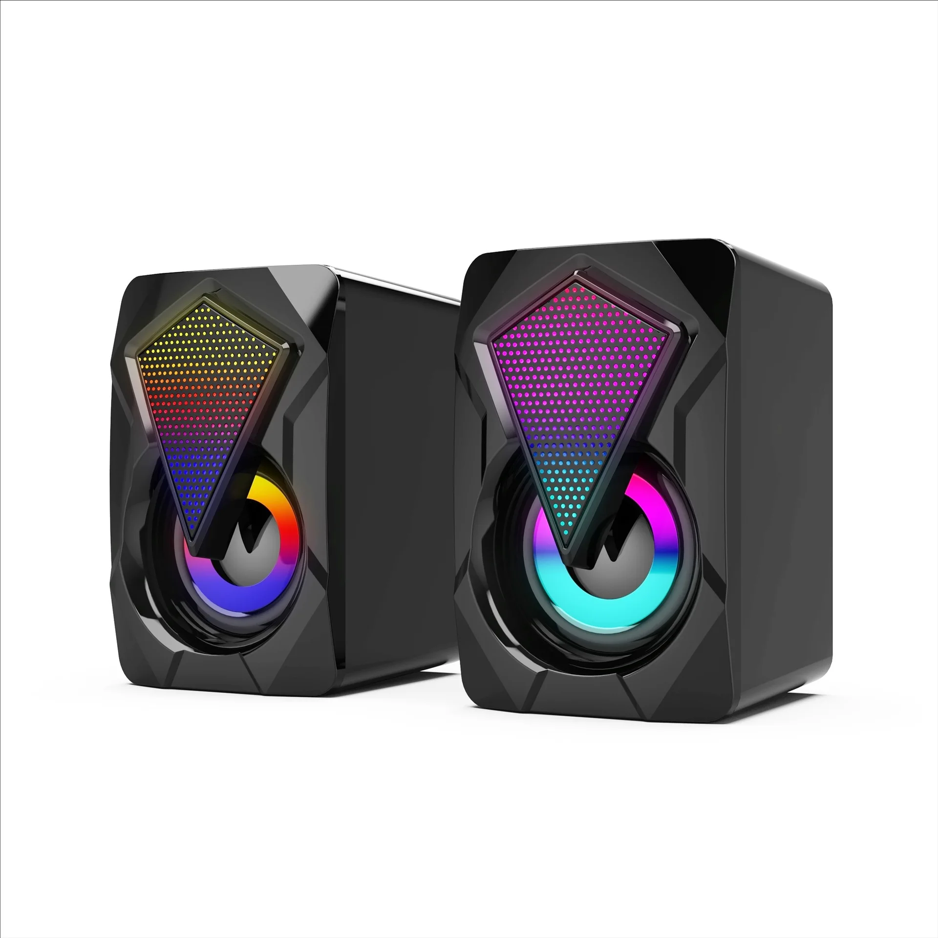 X2 Computer Speaker Illuminated Desktop Laptop Multimedia Mini Wired RGB Speaker computer speaker,desktop speakers