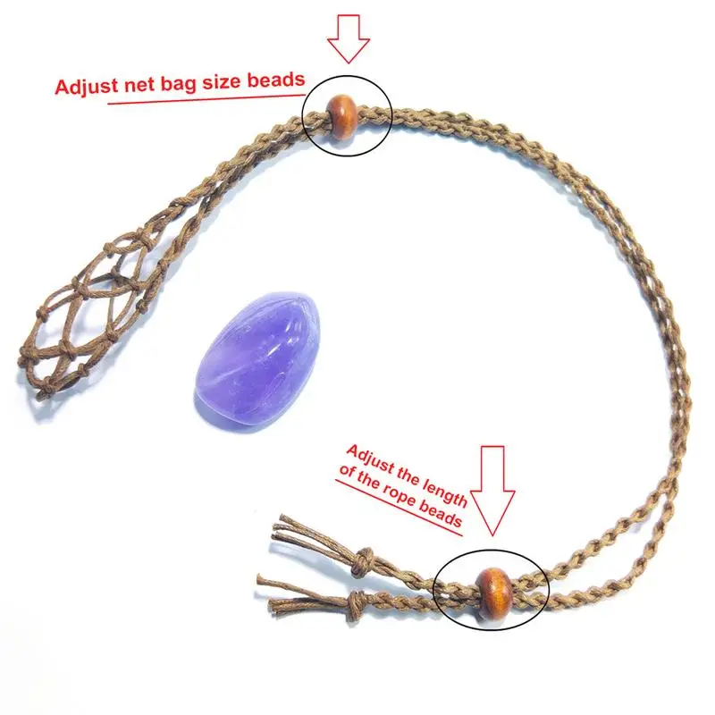 1pc, Crystal Necklace Holder Cord, Empty Stone Holder, Adjustable Crystal  Holder, Braided Necklace Adjustable Length Crystal Stone Lucky Stone Pendant  Net Cord Necklace Necklaces for Jewelry Making DIY