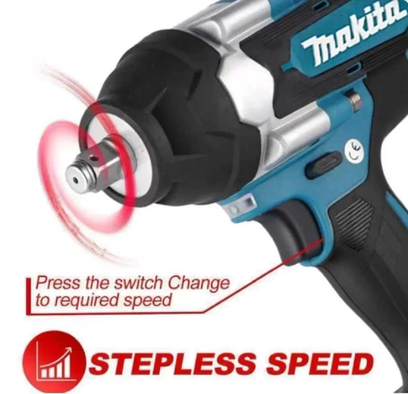 Makita DTW700 1000N.m Cordless Impact Wrench Brushless Electric Wrench Screwdriver Large Torque Auto Repair Power Tools 4