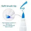 18/60Color Acrylic Paint Pens Brush Marker Pen for Artist Rock Painting,Glass,Ceramic Fabric DIY Card Making Art Supplie 3