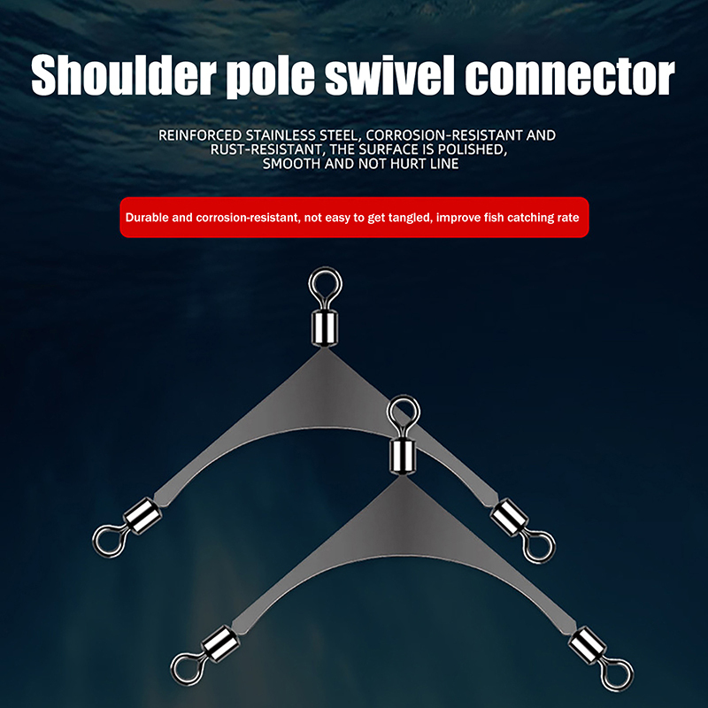  10Pcs/Lot 3 Way Swivels Connector Fishing Tackle Saltwater Triple Fishing Swivel Fishing Rolling Swivels Cross Line Connectors 