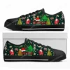 Merry Christmas Gift Low Top Sneakers Womens Mens Teenager High Quality Canvas Sneaker Casual Anime Cartoon Customize Shoes 3