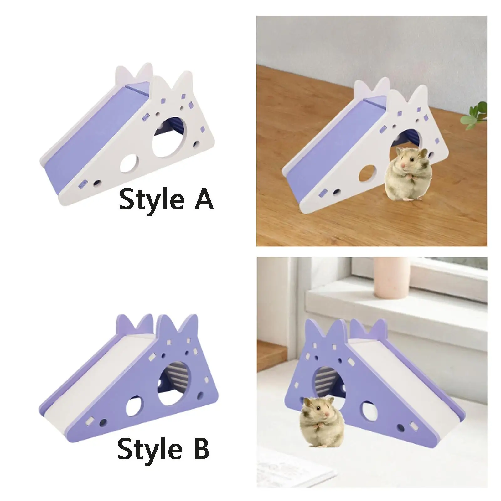Hamster Hideout House Funny Breathable Hideaway Slide Toy Habitat Decor Hut Maze