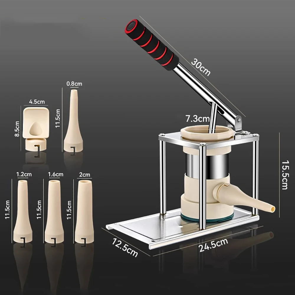 5 in 1 Horizontal Type Sausage Meat Stuffer Homemade Kitchen Quickly Sausage Maker Tools Filler