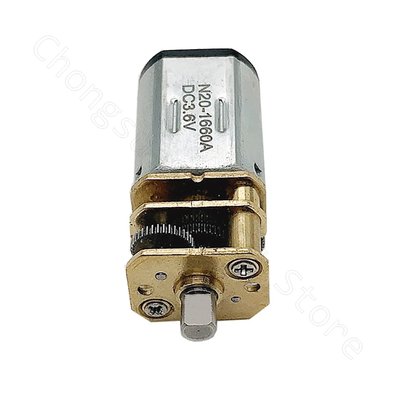 DIY용 메탈 기어 모터, 저속 마이크로 기어박스 감속기, N20 전기 모터, DC 3.6V, 230RPM