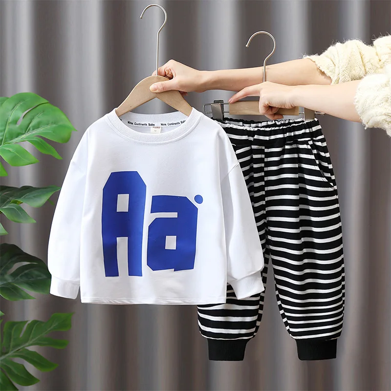 

Baby Boys Clothes Set Kids Sweatshirt + Jogger Pants 2pcs Set Girls Boys Tracksuit Toddler Girl Sport Sets 2-9Years