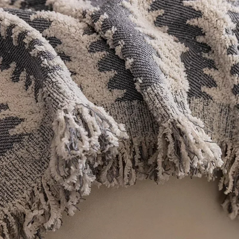 Thicken Chenille Blanket Classic Black Stripe Sofa Blanket Summer Couch Non Slip Blanket Office Nap Shawl Cushion Sofa Covers 담요 3