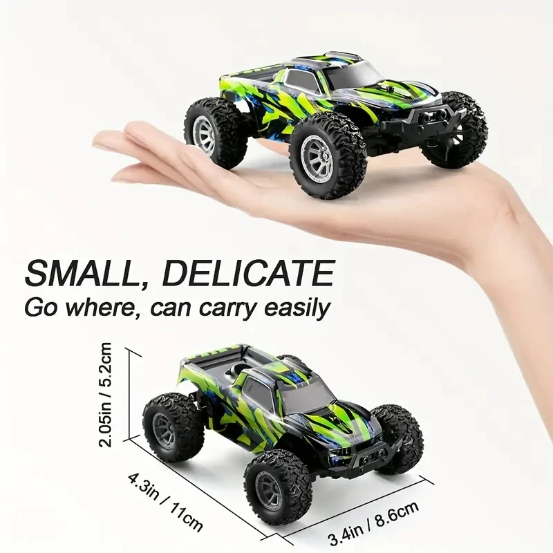 Mini Voiture RC 4WD Tout-Terrain 1:32 - Voiture Télécommandée Enfant