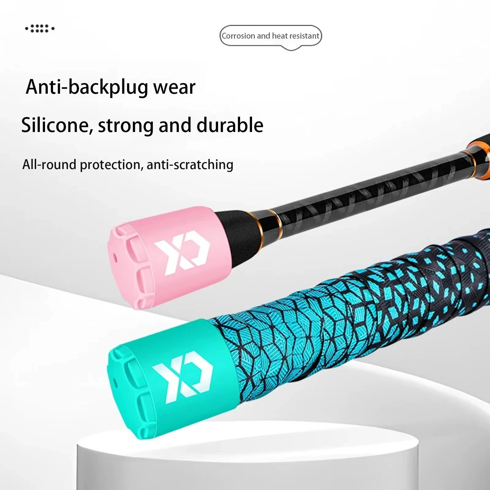 Protecteur d'extrémité de canne à pêche en silicone élastique et durable, bouchon pour carpiste