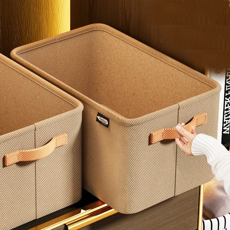 Gray Clothing Storages Organizer Bins Storage Bins Storage Baskets for Shelves Fabric Storage Bins Closet Closet Shelf Organizer 2