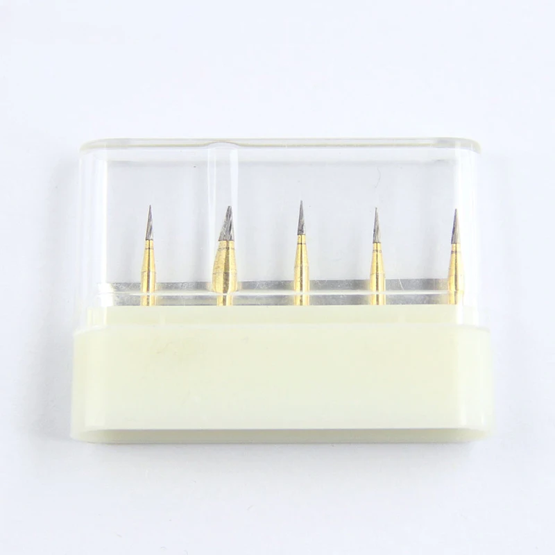 Dental-Hartmetallbohrer mit Wolfram-Finish, FG 7714, Kegel mit flachem Ende, Zahnheilkunde, Schleifbohrer, hohe Geschwindigkeit zum Trimmen von Zahnärzte, Werkzeugen – Detail 7