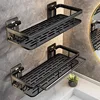 Bathroom Storage Rack Stainless Steel Anti Rust Storage Shower Rack Suction Cup Storage Rack Household Storage Appliances 1