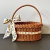 Fruit Vegetable Storage Basket with Handle Laundry Rattan Basket Clothes Baskets Rattan Basket Large Shopping Baskets 1