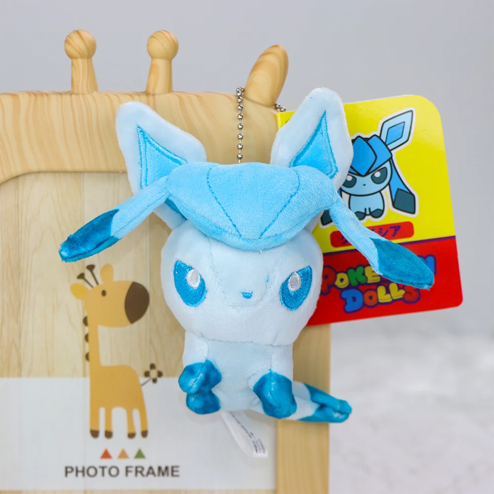 Pokemon Plüsch Anhänger Puppen Eevee Vaporeon Umbreon Jolteon Sylveon Flareon Kleiner Schlüsselanhänger Rucksack Dekorationen Stofftiere Geschenk – Detail 5