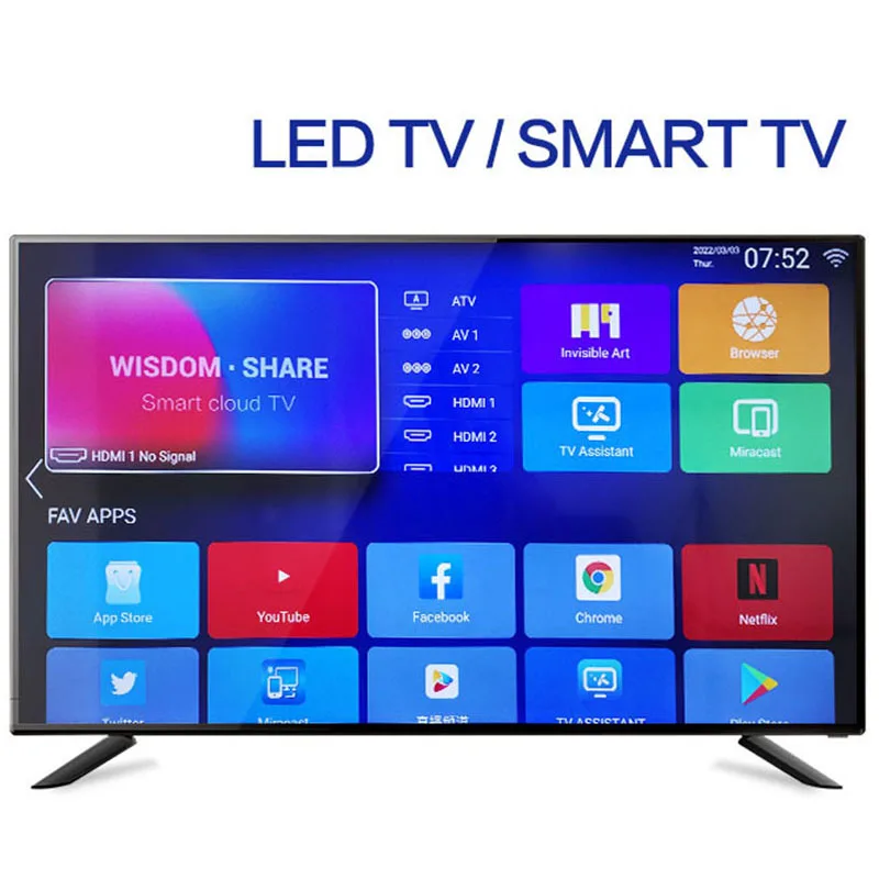 지능형 네트워크 TV 울트라 클리어 스마트 텔레비전, LED 스크린, 컴퓨터 모니터, 와이파이 무선 스크린 프로젝션, 32 인치, 1920x1080