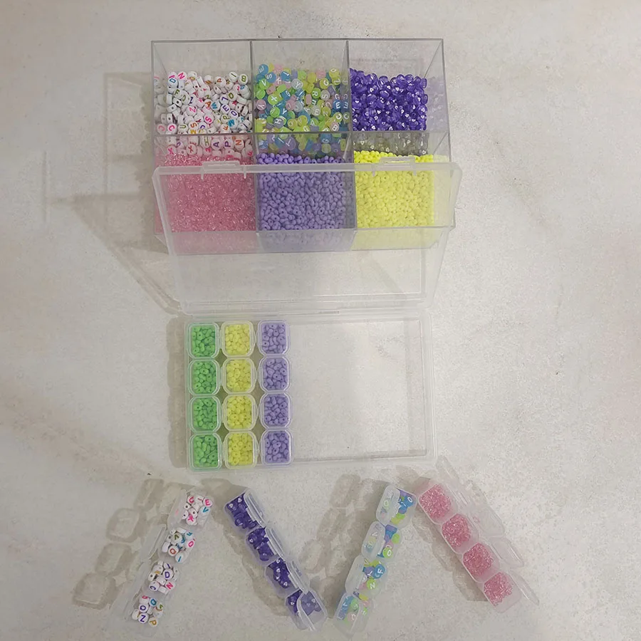 28 Girds Adjustable Plastic Storage Box for Jewelry Nail Art DIY Diamond Painting Accessories