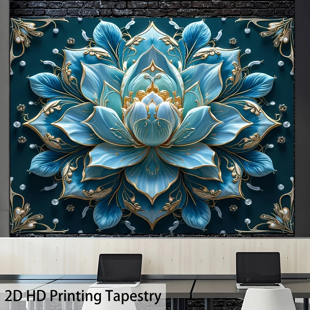 Lotus Flower Bohemian Tapestry 2