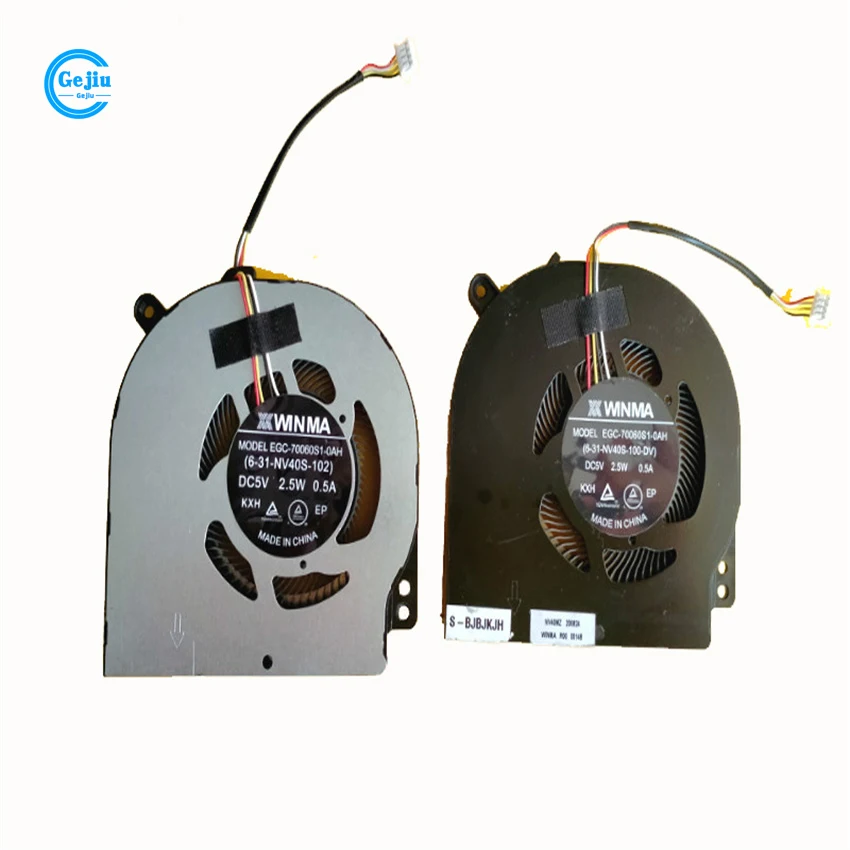 

NEW ORIGINAL Laptop CPU GPU Cooling Fan NV40MB ME For Clevo NV41