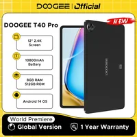 World Premiere DOOGEE T40 Pro Tablet 12" IPS 2.4K 20GB(8+12) 512GB Android 14 Helio G99 6nm 10800mAh 18W Charge 7.6mm ultra-thin 1