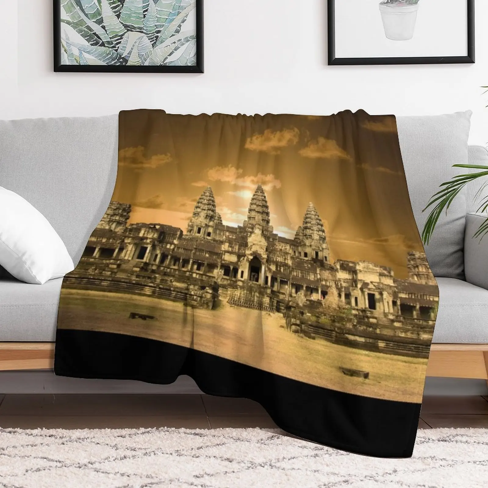 Cambodian Temple - Angkor Wat Throw Blanket christmas decoration Flannel warm for winter Plush Blankets 2