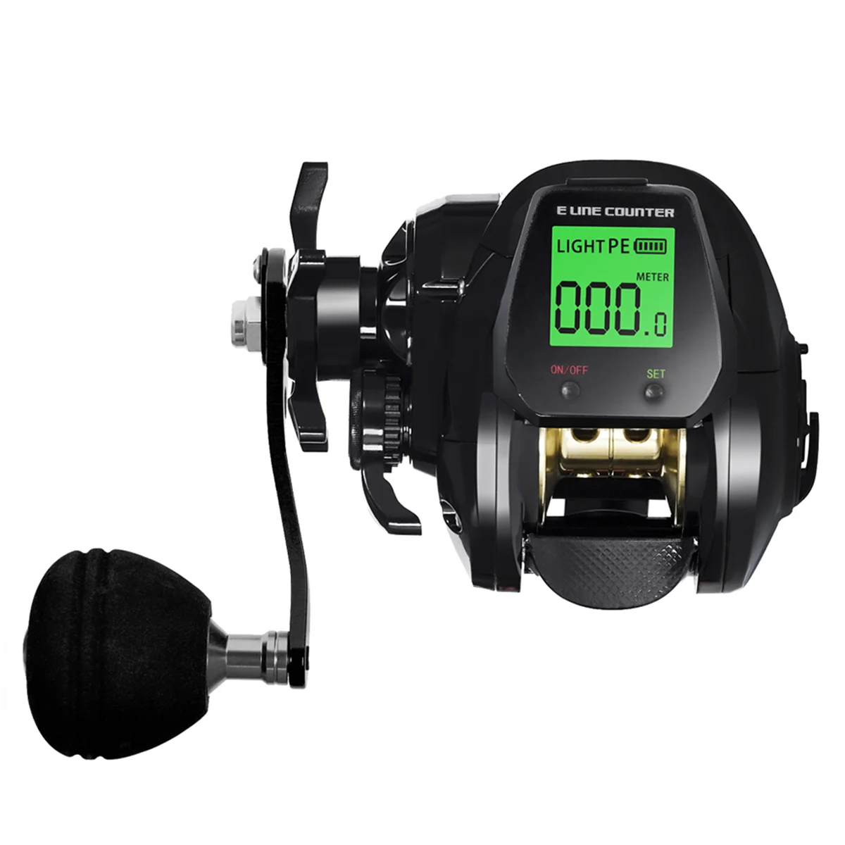 

SAMOLLA TX800 Baitcasting Fishing Reel Electronic Big Led Screen High Speed 7.2:1 10kg Waterproof Cast Drum Wheel Casting Left