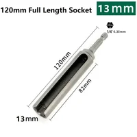 Tournevis à écrou de 8 à 19MM, 1/4 pouces, tige hexagonale à changement rapide, foret à fente, clé à douille, outil de douille pour tournevis d'écrou de 120mm de longueur 4