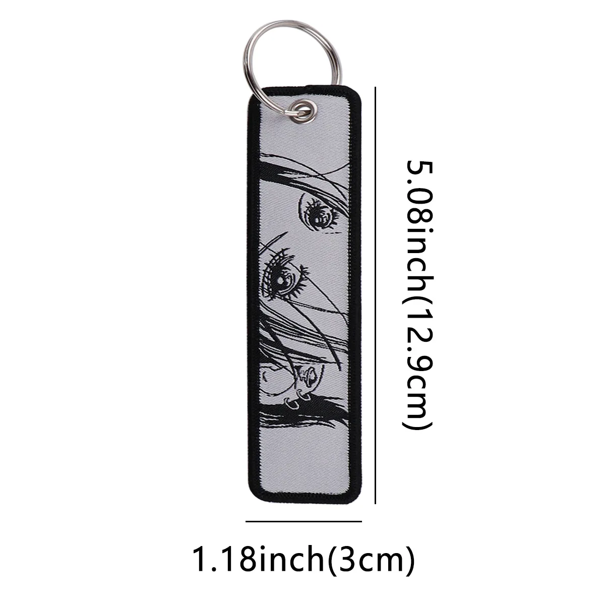 Embroidered Anime Cartoon Keychain - Stylish Keyring Holder and Pendant Accessories
