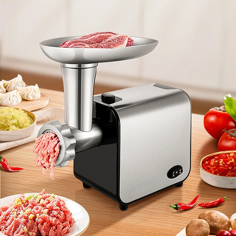 Stainless Steel Sausage Filler Meat Crusher Overheat Protection Food