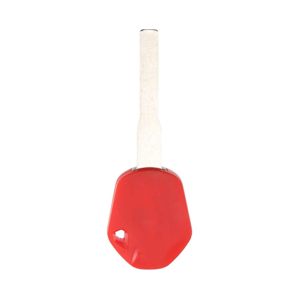 New Blank Motorcycle Uncut Key Red Length 43mm for Motorbike Spare Part Replacement Accessory
