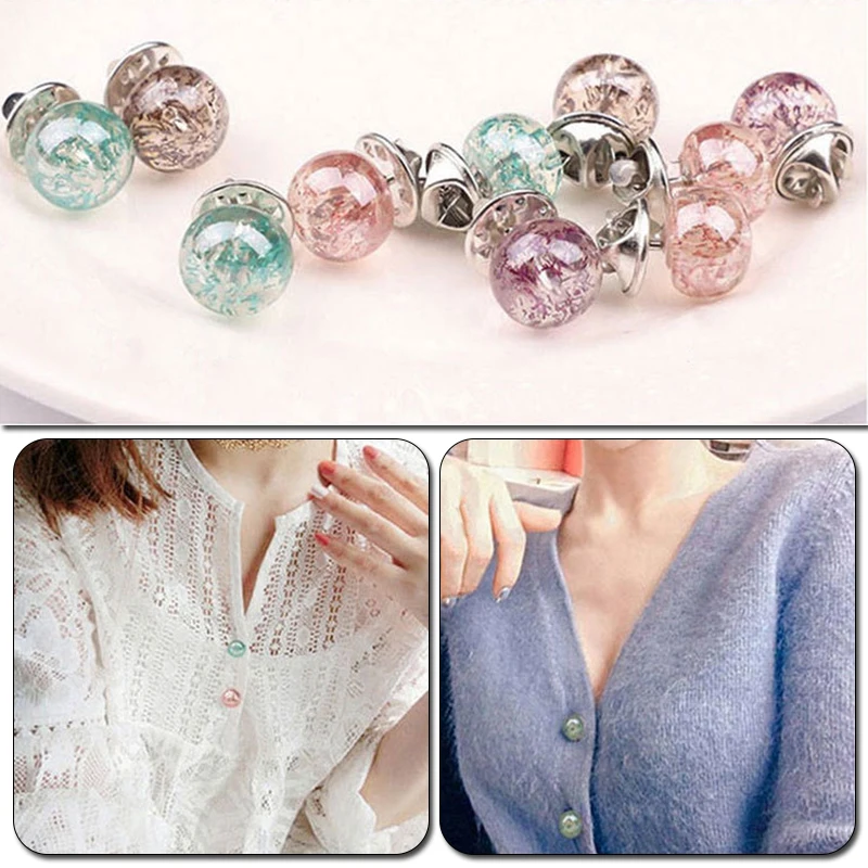 10PCS Fashion Brooch Women Pin Clothes Decoration Anti Exposure Buckle