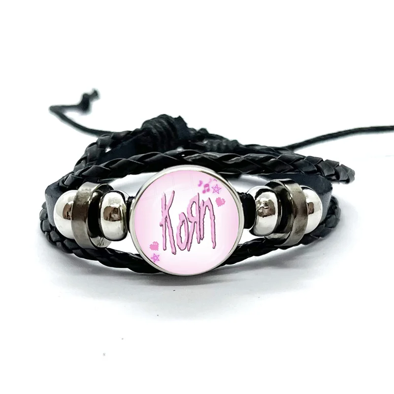 bangle bracelet Hip Hop Korn Music Rock Band Punk Band Bracelets Art Multilayer Braided Bracelets Bangles Handmade Jewelry Gifts