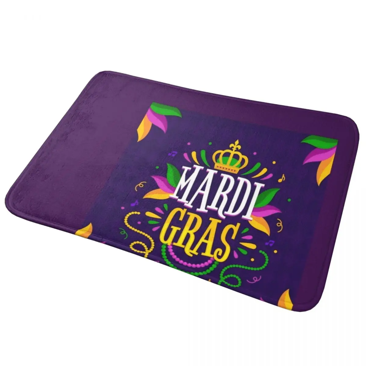 

Mardi Gras Gift Doormat Non-slip Super Absorbent Bath Mats Home Entrance Rugs Kitchen Living Room Bedroom Carpet Hallway Footpad