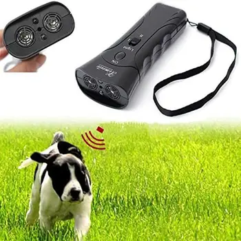 Pet Dog Repeller Anti Barking Stop Bark Training Device Trainer LED Ultrasonic Anti Barking Ultrasonic Without Battery