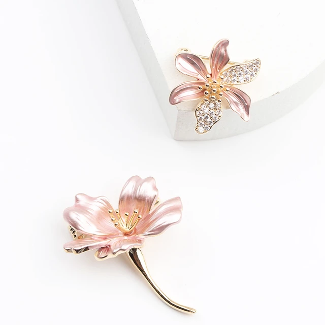 Corsage Pin 2 Diamante (Free Shipping) Floral Pins (Choose Color