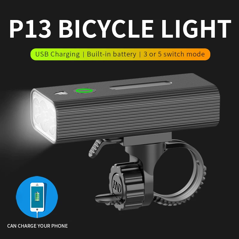 

2 LED 800 Lumen Bike Lights, Ultra Bright Bike Headlight , USB Rechargeable Bicycle Light