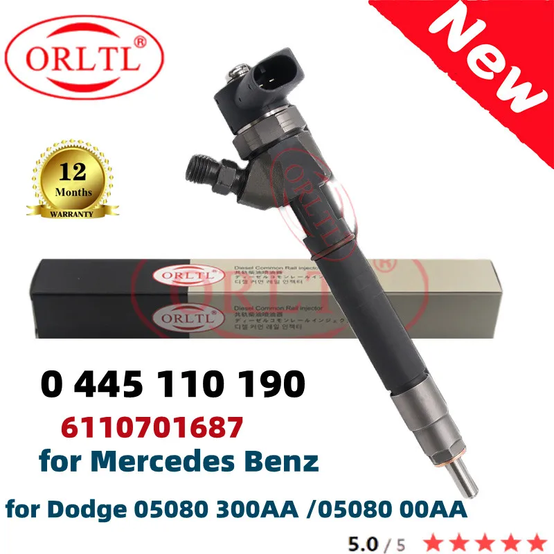 

Common Rail Injector 0445110190 0 445 110 190 6110701687 For FORCE MOTORS For MERCEDES-BENZ Engine TD 2200
